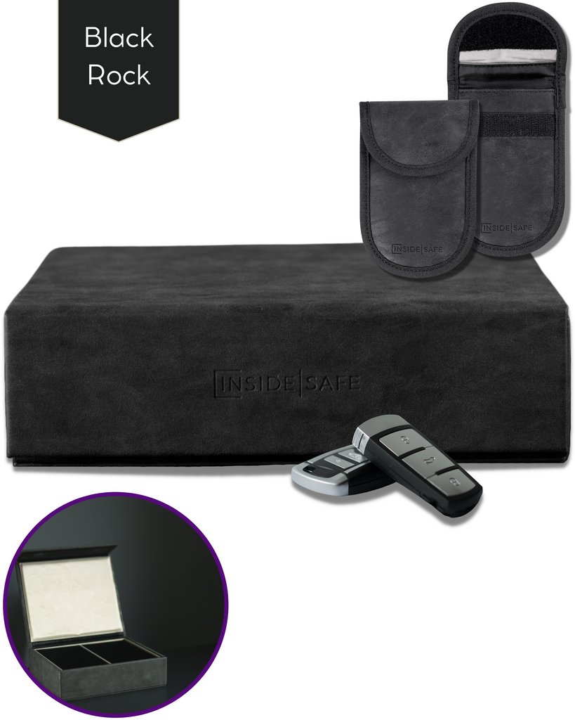 Faraday Box - Black Rock + RFID Beschermhoesjes